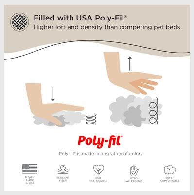 Show full view: Best Friends by Sheri The Original Calming Shag Fur Donut Cuddler Cat & Dog Bed, Taupe, Medium slide 4 of 12