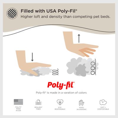 Show full view: Best Friends by Sheri The Original Calming Shag Fur Donut Cuddler Cat & Dog Bed, Taupe, Small slide 3 of 11