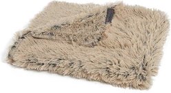 Best Friends by Sheri Throw Shag Blanket, Taupe, Standard & Best Friends by Sheri The Original Calming Shag Fur Donut Cuddler Cat & Dog Bed, Taupe, Large slide 2 of 9