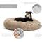 Show in main carousel: Best Friends by Sheri Throw Shag Blanket, Taupe, Standard & Best Friends by Sheri The Original Calming Shag Fur Donut Cuddler Cat & Dog Bed, Taupe, Large slide 8 of 10