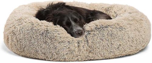 Show full view: Best Friends by Sheri Throw Shag Blanket, Taupe, Standard & Best Friends by Sheri The Original Calming Shag Fur Donut Cuddler Cat & Dog Bed, Taupe, Medium slide 6 of 10