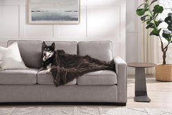 Best Friends by Sheri Throw Calming Shag Ultra Soft Faux Fur Cat & Dog Blanket, Dark Chocolate, Jumbo