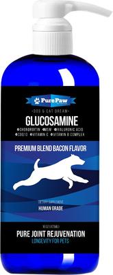 Show full view: Best Paw Nutrition Premium Dream Glucosamine Joint Support Dog & Cat Liquid Supplement, Bacon Flavor, 16-fl oz slide 1 of 8