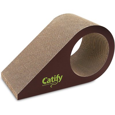Best Pet Supplies Best Pet Supplies Catify Droplet Cardboard Catnip Scratcher Cat Toy
