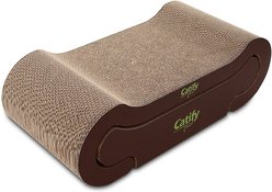 Best Pet Supplies Catify Lounger Cardboard Catnip Scratcher Cat Toy
