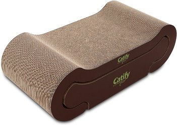 Best Pet Supplies Catify Lounger Cardboard Catnip Scratcher Cat Toy