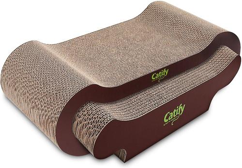 Show full view: Best Pet Supplies Catify Lounger Cardboard Catnip Scratcher Cat Toy slide 3 of 11