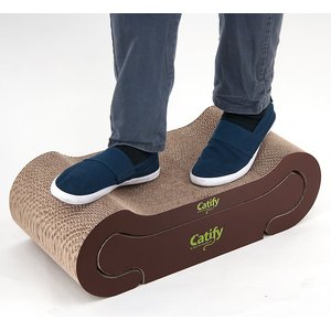 Best Pet Supplies Catify Lounger Cardboard Catnip Scratcher Cat Toy