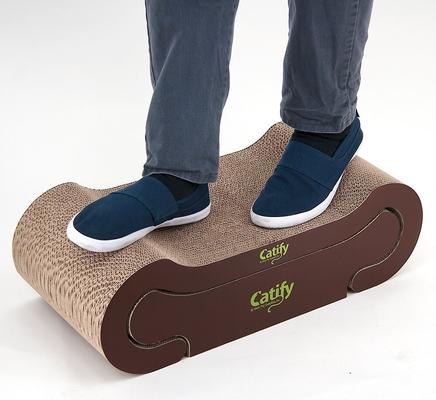 Show full view: Best Pet Supplies Catify Lounger Cardboard Catnip Scratcher Cat Toy slide 10 of 11