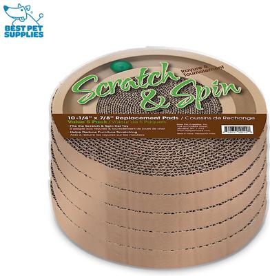 Show full view: Best Pet Supplies Catify Scratch & Spin Cat Scratcher Replacement Pads, 5 count slide 2 of 5