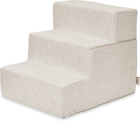 Show full view: Best Pet Supplies CertiPUR-US Certified Foam Foldable Dog Steps, Sand, 3-Steps slide 1 of 7