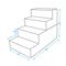 Show in main carousel: Best Pet Supplies CertiPUR-US Certified Foam Foldable Dog Steps, Teal, 4-Steps slide 5 of 7