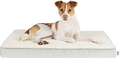 Best Pet Supplies Cute Orthopedic Bolster Dog & Cat Mat Bed, Beige, Large