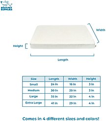 Best Pet Supplies Cute Orthopedic Bolster Dog & Cat Mat Bed, Beige, Large slide 2 of 7