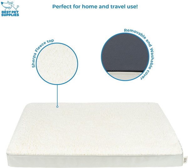 Best Pet Supplies Cute Orthopedic Bolster Dog & Cat Mat Bed