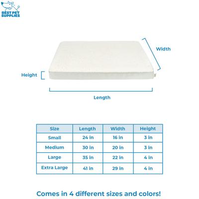 Show full view: Best Pet Supplies Cute Orthopedic Bolster Dog & Cat Mat Bed, Beige, Small slide 7 of 9