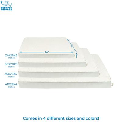 Show full view: Best Pet Supplies Cute Orthopedic Bolster Dog & Cat Mat Bed, Beige, Small slide 6 of 9