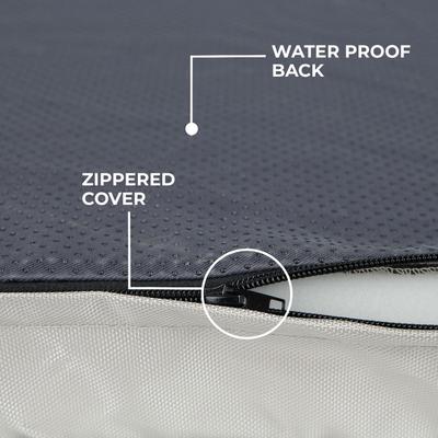 Show full view: Best Pet Supplies Cute Orthopedic Bolster Dog & Cat Mat Bed, Beige, Small slide 4 of 9