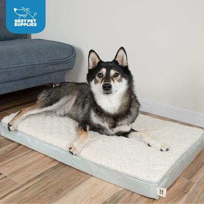 Show full view: Best Pet Supplies Cute Orthopedic Bolster Dog & Cat Mat Bed, Beige, Small slide 8 of 9
