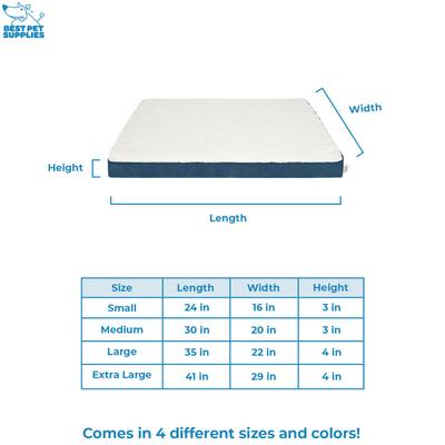 Show full view: Best Pet Supplies Cute Orthopedic Bolster Dog & Cat Mat Bed, Blue, X-Large slide 6 of 8