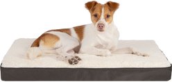 Best Pet Supplies Cute Orthopedic Bolster Dog & Cat Mat Bed, Brown, Large
