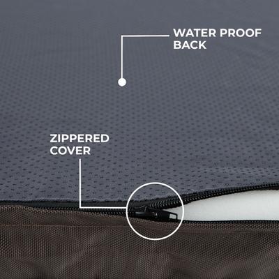 Show full view: Best Pet Supplies Cute Orthopedic Bolster Dog & Cat Mat Bed, Brown, Small slide 4 of 9