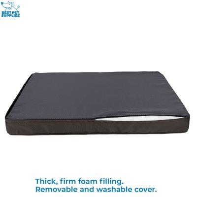 Show full view: Best Pet Supplies Cute Orthopedic Bolster Dog & Cat Mat Bed, Brown, Small slide 5 of 9