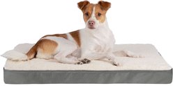Best Pet Supplies Cute Orthopedic Bolster Dog & Cat Mat Bed, Gray, Large