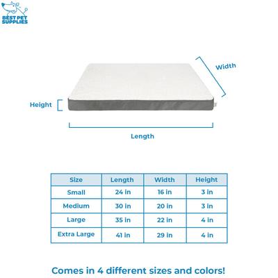 Show full view: Best Pet Supplies Cute Orthopedic Bolster Dog & Cat Mat Bed, Gray, Large slide 6 of 8