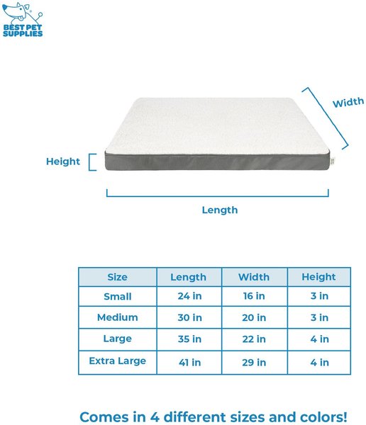 Show full view: Best Pet Supplies Cute Orthopedic Bolster Dog & Cat Mat Bed, Gray, Small slide 6 of 8