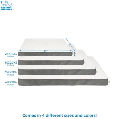 Show full view: Best Pet Supplies Cute Orthopedic Bolster Dog & Cat Mat Bed, Gray, Small slide 6 of 9