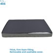 Show in main carousel: Best Pet Supplies Cute Orthopedic Bolster Dog & Cat Mat Bed, Gray, Small slide 4 of 8