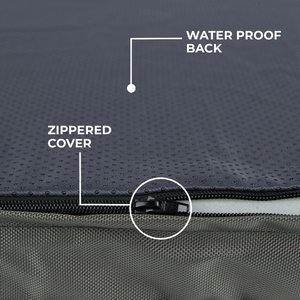 Best Pet Supplies Cute Orthopedic Bolster Dog & Cat Mat Bed, Gray, X-Large