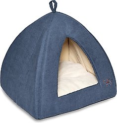 Best Pet Supplies Dog & Cat Soft Tent-Bed, Navy, Medium