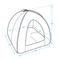 Show in main carousel: Best Pet Supplies Dog & Cat Soft Tent-Bed, Navy, Medium slide 5 of 6