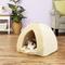 Show in main carousel: Best Pet Supplies Fleece Tent Covered Cat & Dog Bed, Tan, X-Large slide 1 of 9