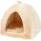 Show in main carousel: Best Pet Supplies Fleece Tent Covered Cat & Dog Bed, Tan, X-Large slide 3 of 9