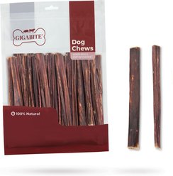 Best Pet Supplies GigaBite All-Natural Adult 6-inch Beef Gullet Jerky, Free-Range Beef Esophagus Sticks Jerky Dog Treats, 40 count