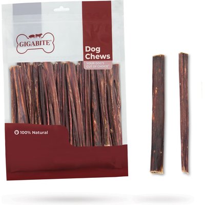 Best Pet Supplies Best Pet Supplies GigaBite All-Natural Adult 6-inch Beef Gullet Jerky, Free-Range Beef Esophagus Sticks Jerky Dog Treats, 35 count