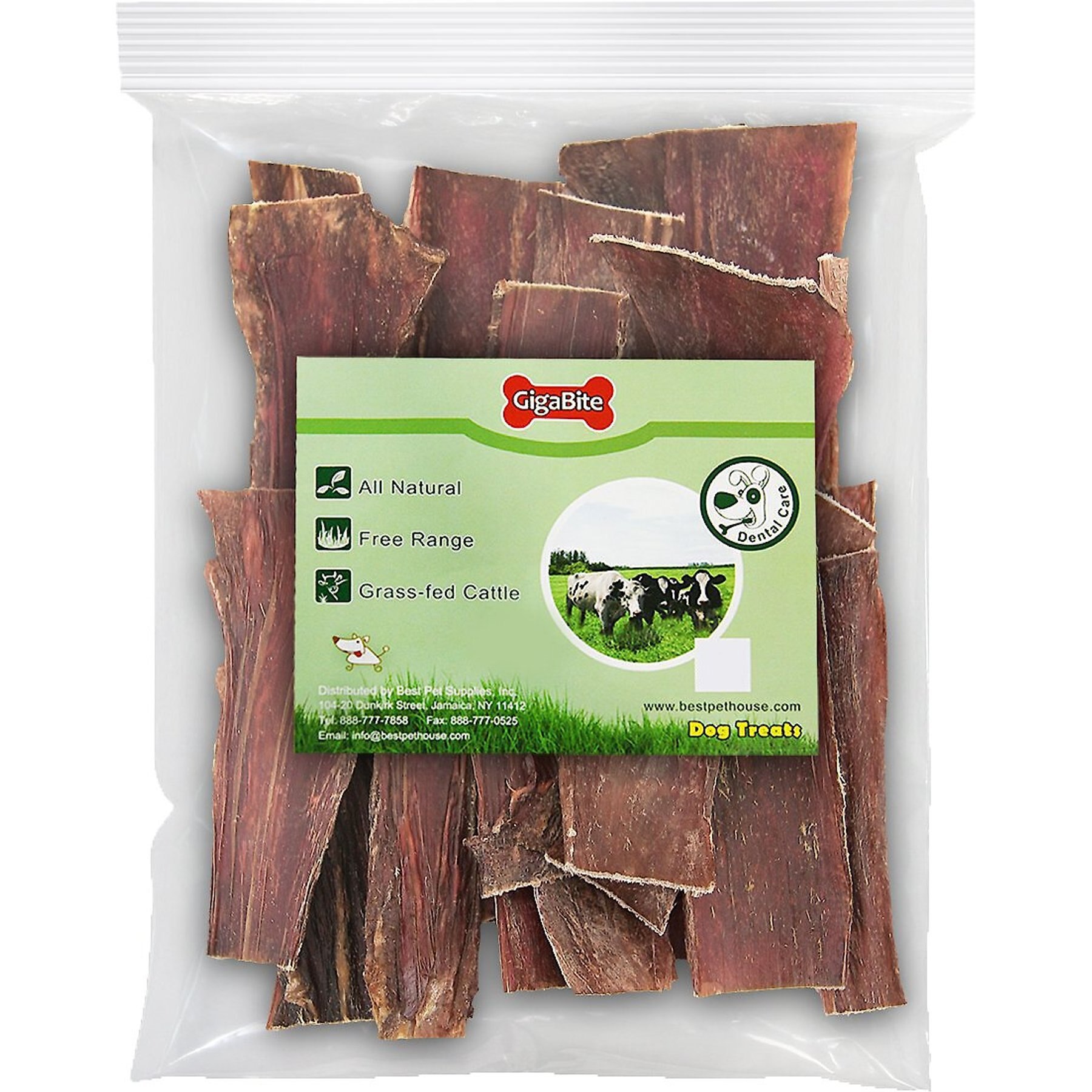 Best Pet Supplies GigaBite All Natural 6-inch Beef Esophagus Dog Treats, 22 count