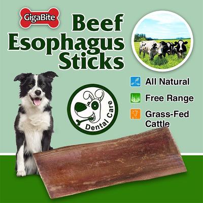 Show full view: Best Pet Supplies GigaBite Beef Esophagus Dog Treats, 6-inch, 25 count slide 4 of 7