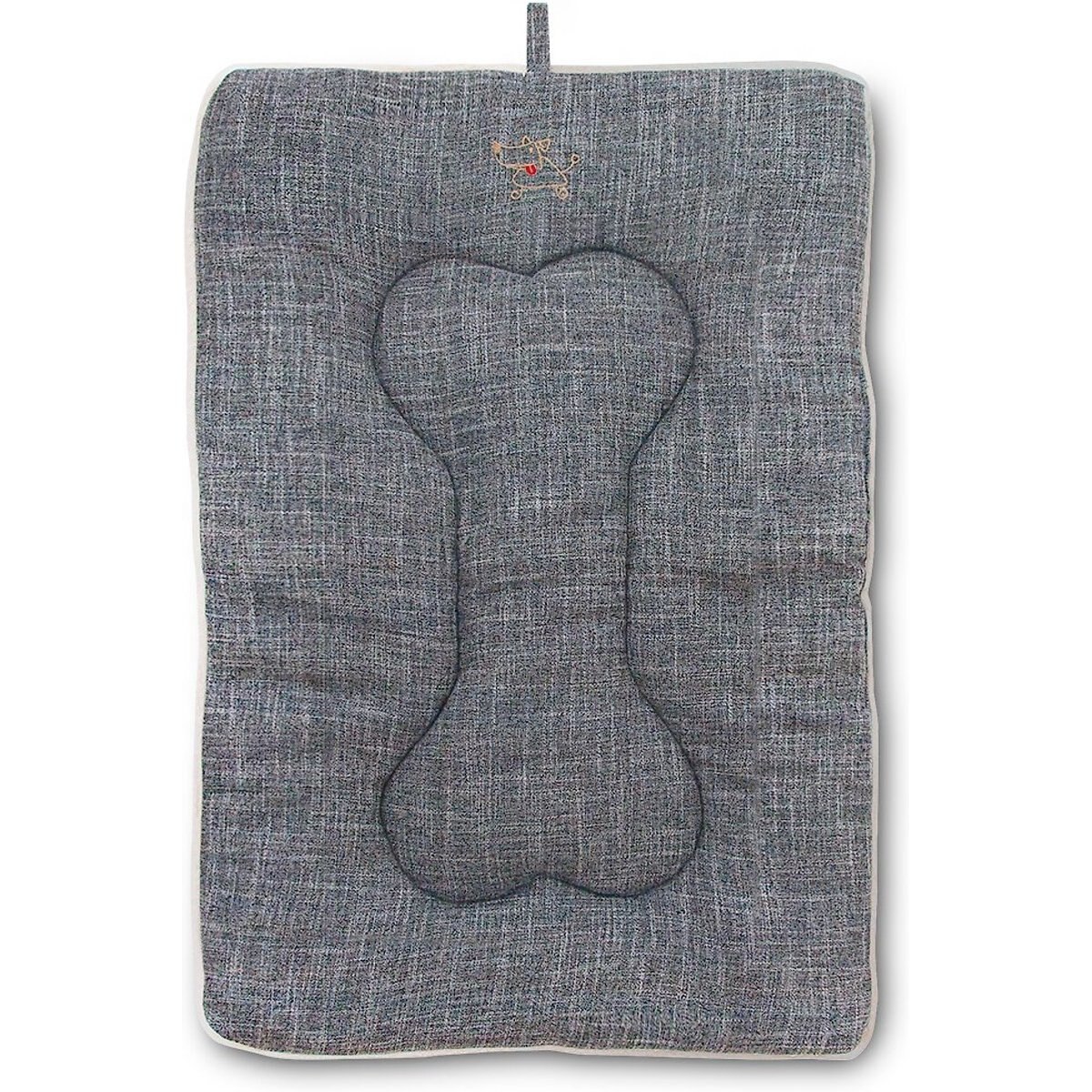 Best Pet Supplies Heavy Duty Dog Crate Mat, Gray Linen, Large