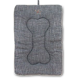 Best Pet Supplies Heavy Duty Dog Crate Mat, Gray Linen, Medium