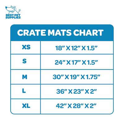 Show full view: Best Pet Supplies Heavy Duty Dog Crate Mat, Navy Blue, Medium slide 3 of 6