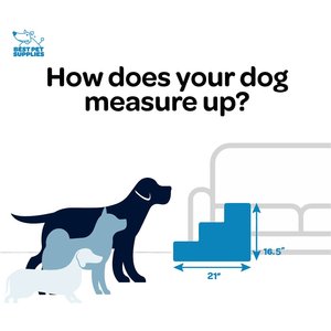 Best Pet Supplies Lattice Print Foldable Foam Cat & Dog Stairs, Chocolate Brown, Small