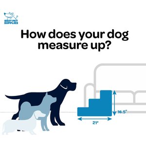 Best Pet Supplies Lattice Print Foldable Foam Cat & Dog Stairs, Dark Gray, Small