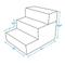 Show in main carousel: Best Pet Supplies Lattice Print Foldable Foam Cat & Dog Stairs, Dark Gray, Small slide 5 of 6