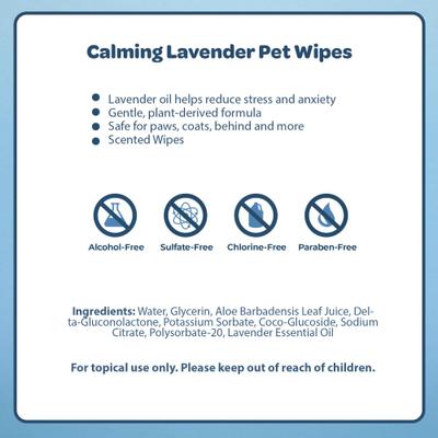 Show full view: Best Pet Supplies Lavender-Scented Calming Cat & Dog Grooming Wipes, 400 count slide 6 of 8