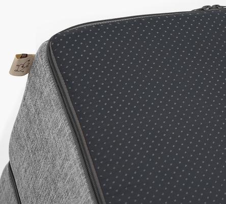 Show full view: Best Pet Supplies Linen Covered Foam Foldable Cat & Dog Stairs, Gray, Large slide 5 of 7