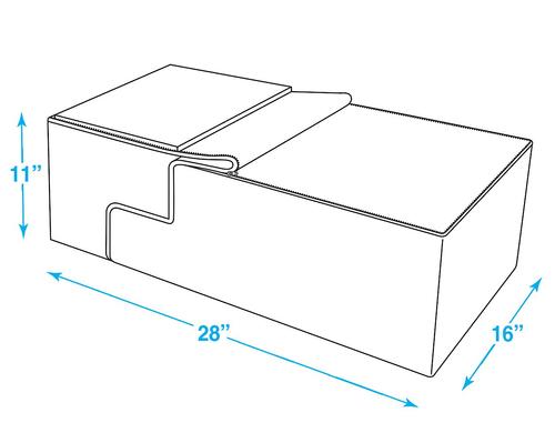 Show full view: Best Pet Supplies Linen Covered Foam Foldable Cat & Dog Stairs, Gray, Large slide 6 of 7